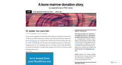 Desktop Screenshot of bonemarrowdonationstory.com