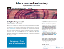 Tablet Screenshot of bonemarrowdonationstory.com